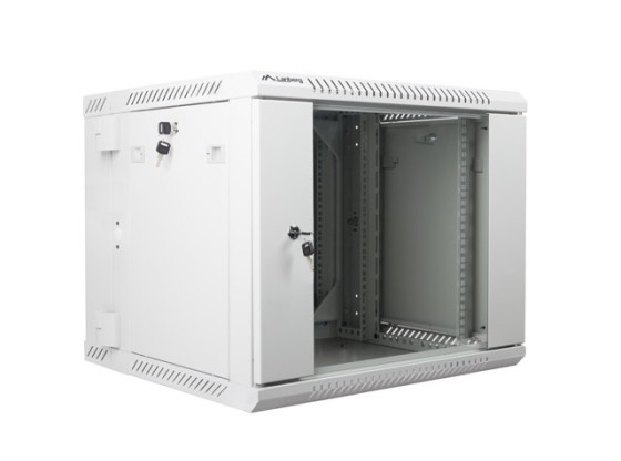 СТЕЛАЖЕН ШКАФ 19" С ДВОЙНО СЕЧЕНИЕ ЗА МОНТАЖ НА СТЕНА 9U/600X600 (ПЛОСКА ОПАКОВКА) СИВ LANBERG