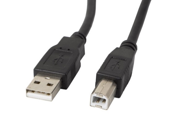 USB-A(M)-&gt;USB-B(M) 2.0 КАБЕЛ 1.8M BLACK LANBERG