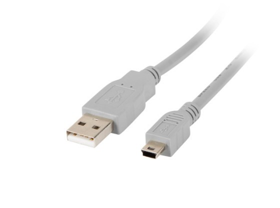 USB MINI(M)-&gt;USB-A(M) 2.0 КАБЕЛ 1.8M СИВ (CANON) LANBERG