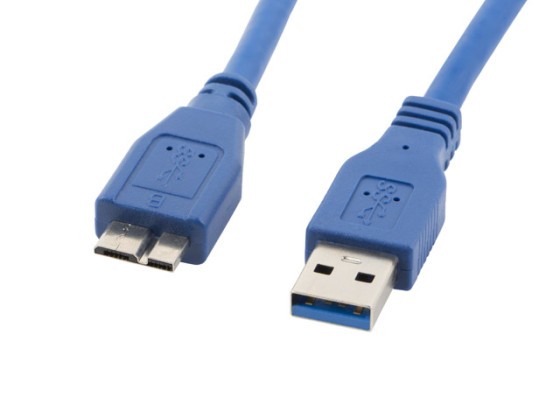 USB MICRO(M)-&gt;USB-A(M) 3.0 КАБЕЛ 0.5M BLUE LANBERG