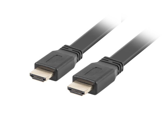 HDMI M/M V2.0 КАБЕЛ 5M 4K ЧЕРЕН ПЛОСЪК LANBERG