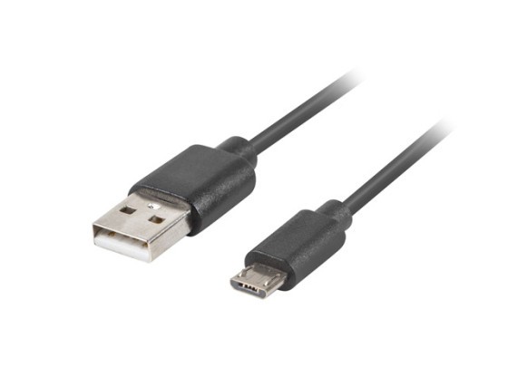 USB MICRO(M)-&gt;USB-A(M) 2.0 КАБЕЛ 3M ЧЕРЕН QC 3.0 LANBERG