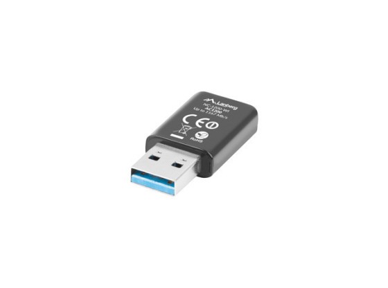USB АДАПТЕР БЕЗЖИЧНА МРЕЖОВА КАРТА LANBERG NC-1200-WI AC1200 DUAL BAND