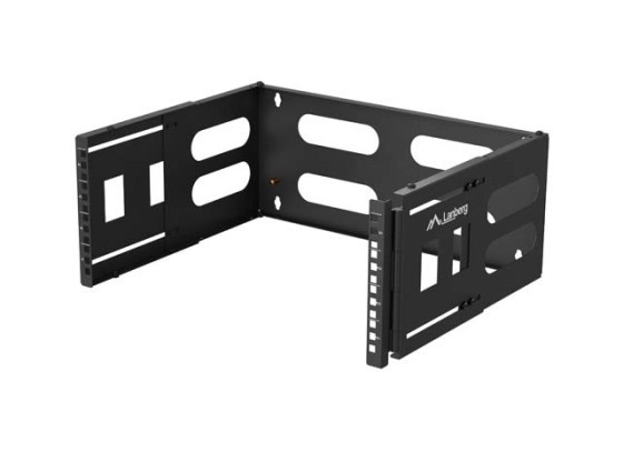 СГЪВАЕМА КОНЗОЛА ЗА МОНТАЖ НА СТЕНА 19" 4U 497X400/240 ЧЕРНА LANBERG