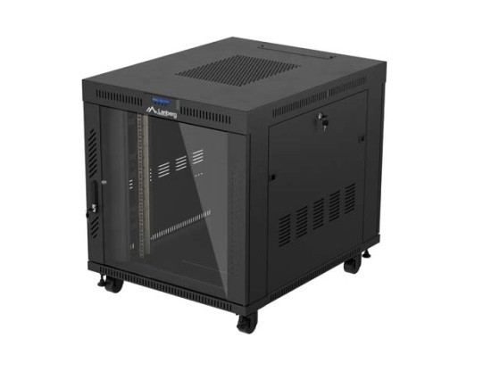ШКАФ ЗА БАГАЖНИК 19" СВОБОДНОСТОЯЩ 15U/800X1000 (ПЛОСКА ОПАКОВКА) СЪС СТЪКЛЕНА ВРАТА LCD ЧЕРЕН LANBERG V2