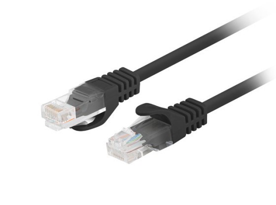 PATCHCORD CAT.6 UTP 7.5M BLACK FLUKE PASS LANBERG