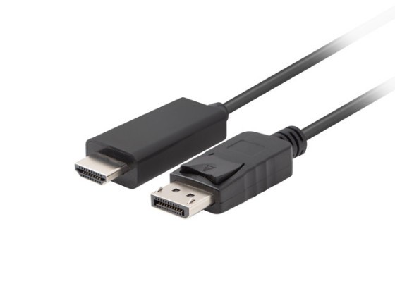 DISPLAYPORT(M) V1.1 ->HDMI(M) КАБЕЛ 5M ЧЕРЕН LANBERG