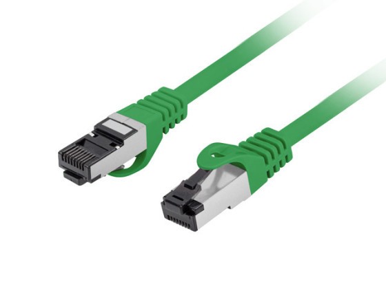 PATCHCORD CAT.8.1 S/FTP LSZH CU 0.5M GREEN FLUKE PASS LANBERG