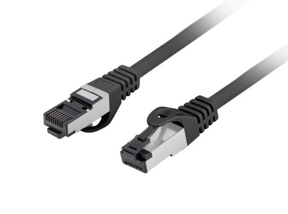 PATCHCORD CAT.8.1 S/FTP LSZH CU 5M BLACK FLUKE PASS LANBERG