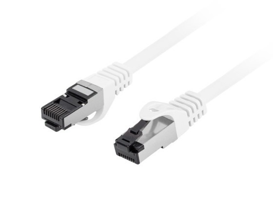 PATCHCORD CAT.8.1 S/FTP LSZH CU 3M WHITE FLUKE PASS LANBERG