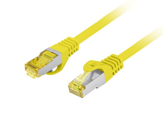 ПАЧКОРД CAT.6A S/FTP LSZH CU 3M ЖЪЛТ FLUKE ПРЕМИНА LANBERG