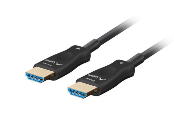 HDMI M/M V2.1 КАБЕЛ 10M ОПТИЧЕН ЧЕРЕН AOC LANBERG