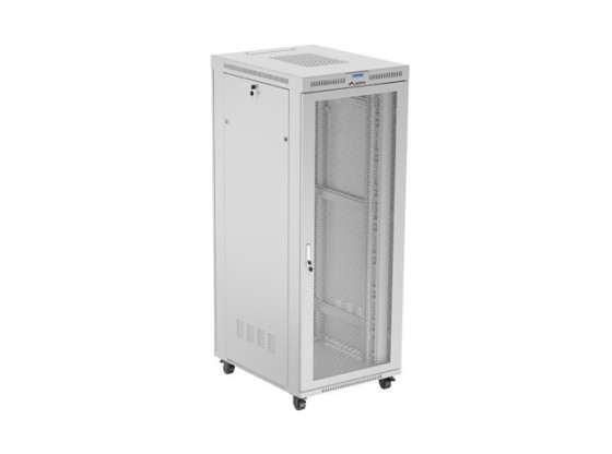 ИНСТАЛАЦИОНЕН ШКАФ ЗА СТЕЛАЖ 19" 42U 800X1000 СИВ LCD ПЕРФОРИРАНА ВРАТА LANBERG (ПЛОСКА ОПАКОВКА)