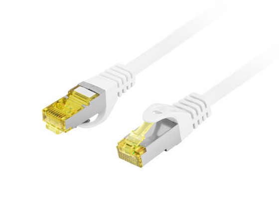 PATCHCORD CAT.6A S/FTP LSZH CU 2M WHITE FLUKE PASS LANBERG