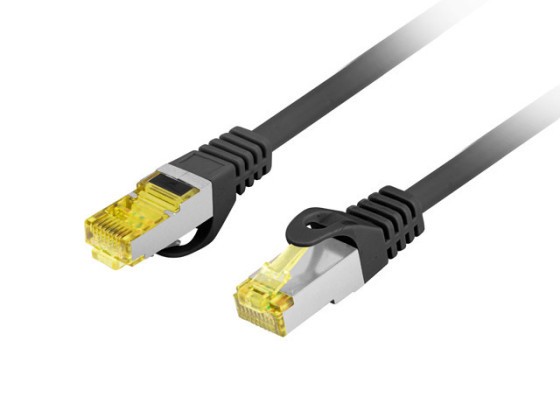 PATCHCORD CAT.6A S/FTP LSZH CU 20M BLACK FLUKE PASS LANBERG