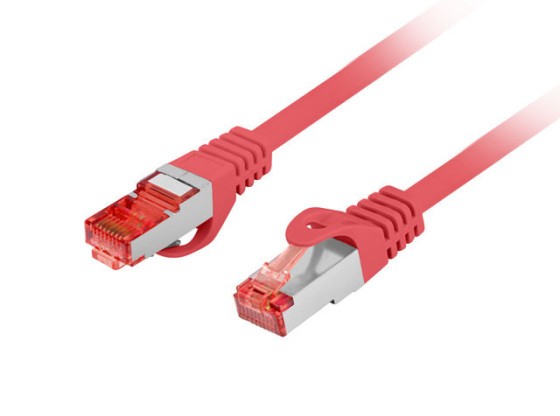 ПАЧКОРД CAT.6 S/FTP LSZH CU 20M ЧЕРВЕН FLUKE ПРЕМИНА LANBERG