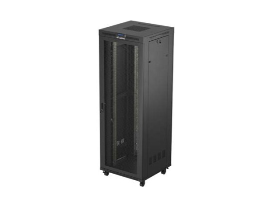 ИНСТАЛАЦИОНЕН ШКАФ ЗА СТЕЛАЖ 19" 47U 800X800 ЧЕРЕН LCD ПЕРФОРИРАНА ВРАТА LANBERG (ПЛОСКА ОПАКОВКА)
