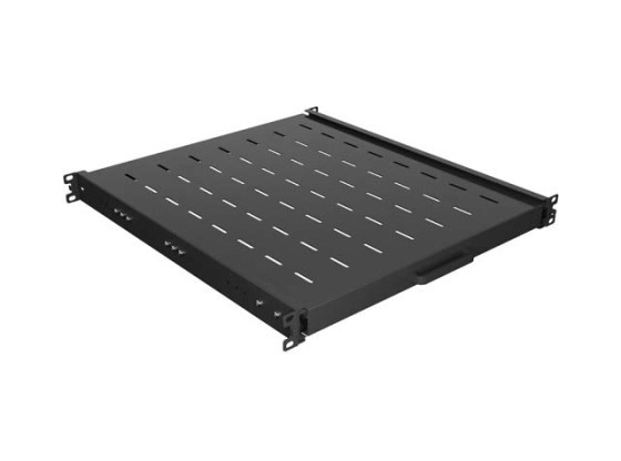 ИЗДЪРПВАЩ СЕ РАФТ ЗА 19" ШКАФ 500MM ЧЕРЕН LANBERG (1U/445X500MM КАПАЦИТЕТ НА НАТОВАРВАНЕ ДО 35KG, 4-ТОЧКОВ МОНТАЖ