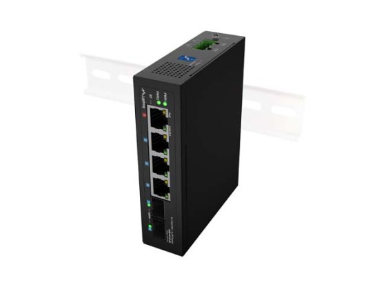 ПРЕВКЛЮЧВАТЕЛ LANBERG ILGE-4P-2S-90 ЛЕК ИНДУСТРИАЛЕН POE 1XBT 3XAT 2XSFP DIN GIGABIT ETHERNET