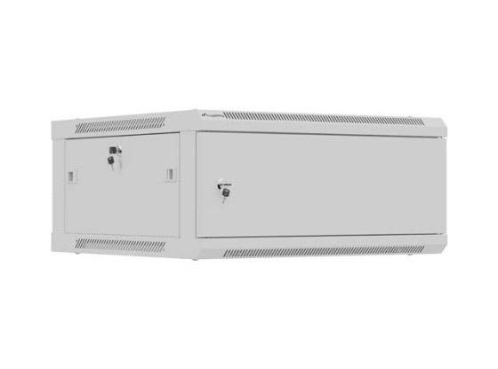 МОНТАЖЕН ШКАФ 19" 4U 600X600 СИВ МЕТАЛЕН ШКАФ С ВРАТА LANBERG (ПЛОСКА ОПАКОВКА)