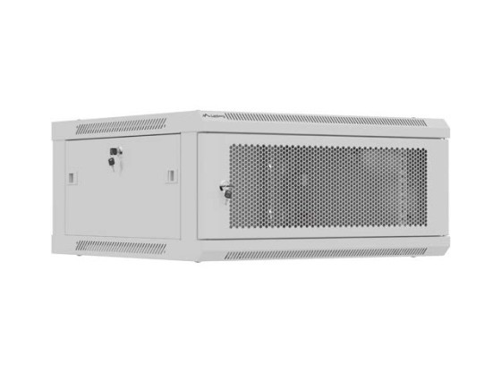 МОНТАЖЕН ШКАФ 19" 4U 600X600 СИВ С ПЕРФОРИРАНА ВРАТА LANBERG (ПЛОСКА ОПАКОВКА)