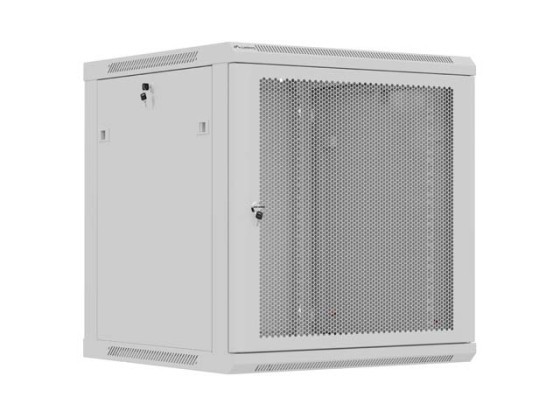МОНТАЖЕН ШКАФ 19" 12U 600X600 СИВА ПЕРФОРИРАНА ВРАТА LANBERG (ПЛОСКА ОПАКОВКА)