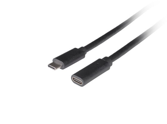USB-C M/F 3.1 УДЪЛЖИТЕЛЕН КАБЕЛ 0,5 М ЧЕРЕН LANBERG