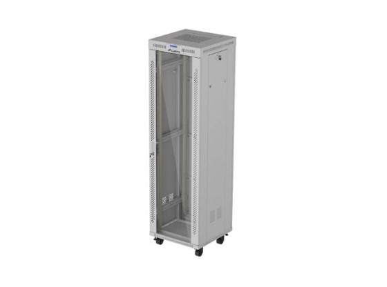 ИНСТАЛАЦИОНЕН ШКАФ ЗА БАГАЖНИК 19" 42U 600X600 СИВ СТЪКЛЕН КАПАК LCD LANBERG (ПЛОСКА ОПАКОВКА) V2